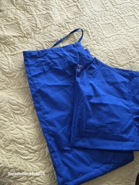 Unbranded Women's Royal Blue Scrub Joggers - Comfortable Fit